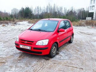 2003 Hyundai Getz I, красный, 400000 рублей, вид 1