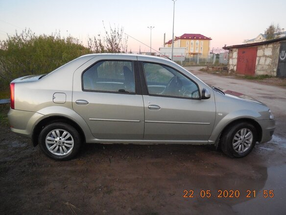 2011 Renault Logan I Рестайлинг, бежевый, 650000 рублей - вид 8