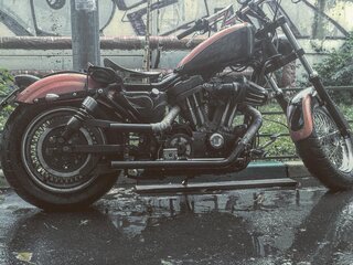 2003 Harley-Davidson Sportster 883, чёрный, 650000 рублей, вид 2
