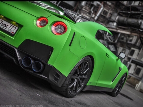 2012 Nissan GT-R I Рестайлинг 1, зелёный - вид 7