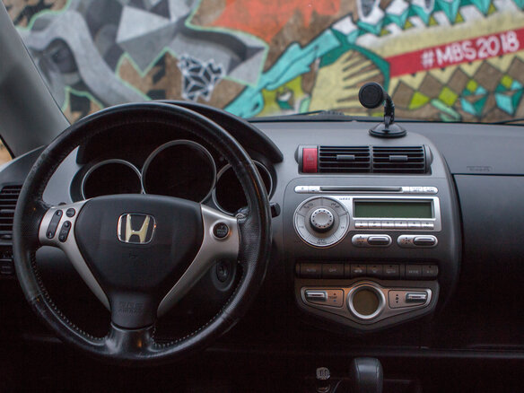 2008 Honda Jazz I Рестайлинг, чёрный - вид 6