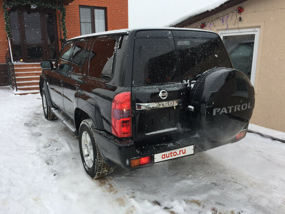 2008 Nissan Patrol V (Y61) Рестайлинг, чёрный - вид 3
