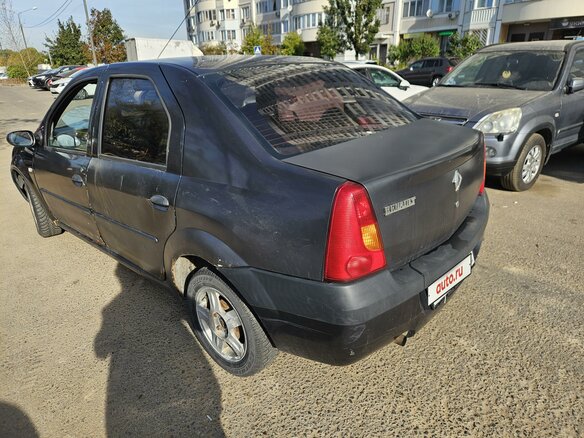 2006 Renault Logan I, серый, 175000 рублей - вид 4