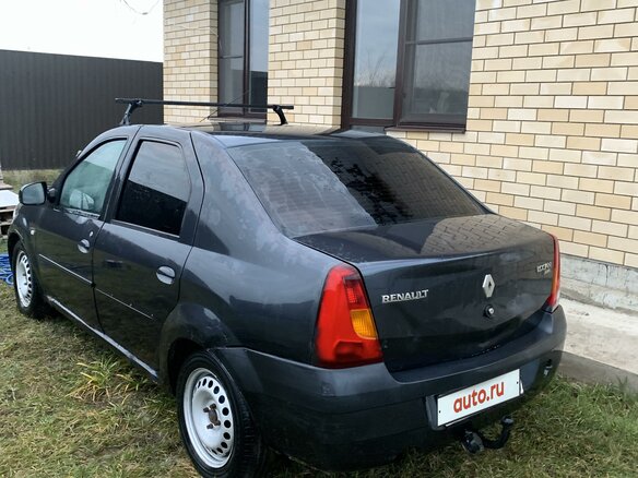 2007 Renault Logan I, серый, 150000 рублей - вид 8