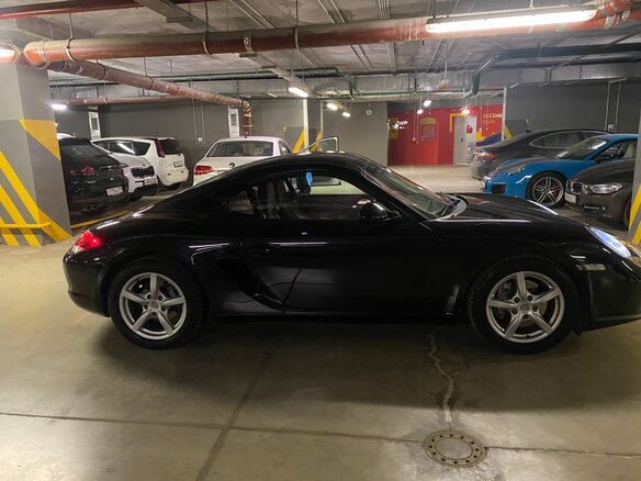 2009 Porsche Cayman I (987) Рестайлинг, чёрный - вид 6