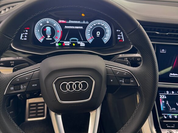 2020 Audi Q8 50 TDI I (4M), синий, 9700000 рублей - вид 15