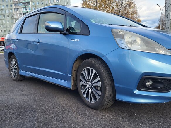 2014 Honda Fit Shuttle I Рестайлинг, голубой, 1100000 рублей - вид 5