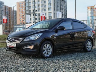 2016 Hyundai Solaris I Рестайлинг, чёрный, 1069000 рублей, вид 2