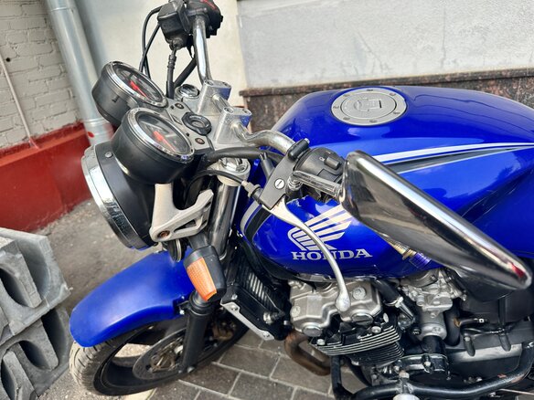 2002 Honda CB 400 Super Four, синий, 370000 рублей - вид 7