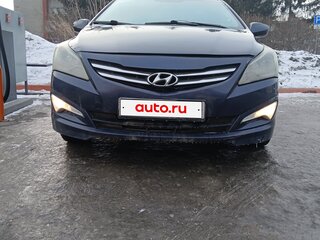 2016 Hyundai Solaris I Рестайлинг, синий, 550000 рублей, вид 3