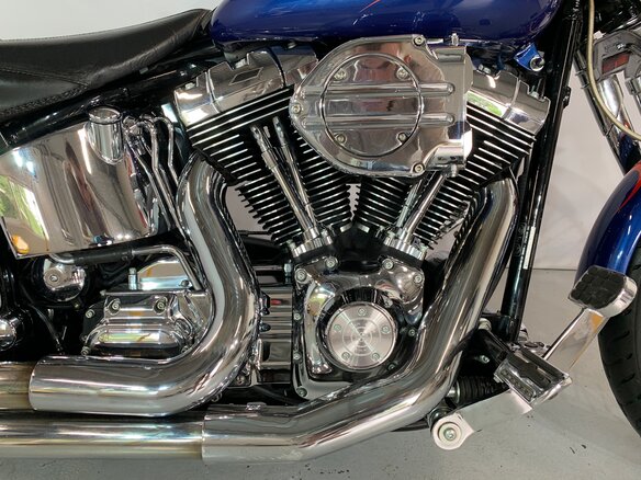 2006 Harley-Davidson Springer Softail, синий - вид 19