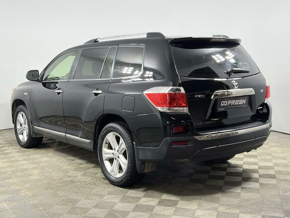 2012 Toyota Highlander II (XU40) Рестайлинг, чёрный - вид 1