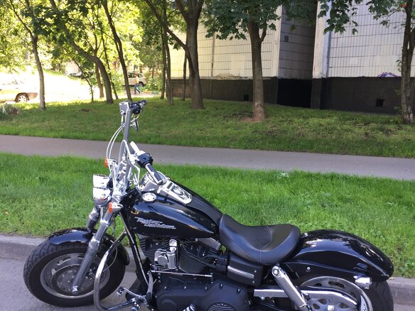 2008 Harley-Davidson Fat Bob, чёрный - вид 4