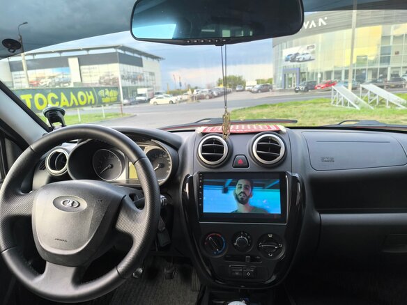 2012 Lada (ВАЗ) Granta I, пурпурный, 450000 рублей - вид 5