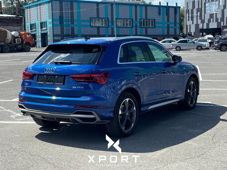 2021 Audi Q3 35 TFSI II (F3), синий, 2750000 рублей, вид 4