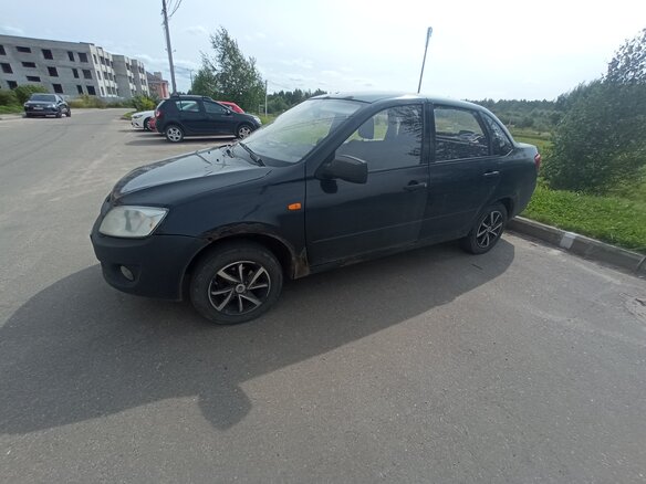 2012 Lada (ВАЗ) Granta I, чёрный, 350000 рублей - вид 3