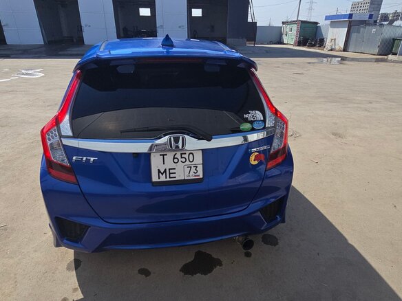 2017 Honda Fit III Рестайлинг, синий, 1570000 рублей - вид 1