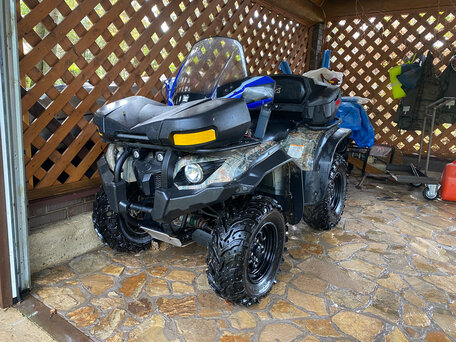 2009 Yamaha Grizzly 450 (YFM450), зелёный, 450000 рублей, вид 1