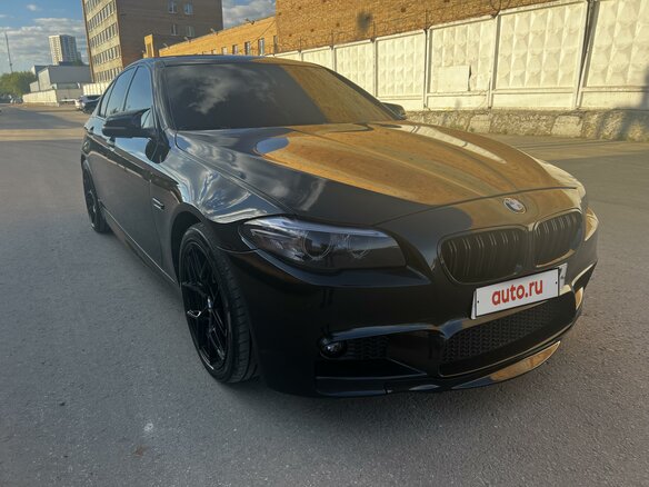 2013 BMW 5 серии 520i VI (F10/F11/F07) Рестайлинг, чёрный, 1850000 рублей