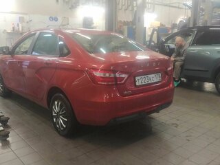 2017 Lada (ВАЗ) Vesta SW I, красный, 538000 рублей, вид 4