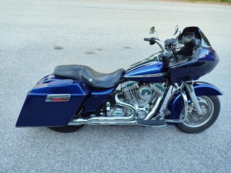 2006 Harley-Davidson Road Glide, синий, 1200000 рублей, вид 4