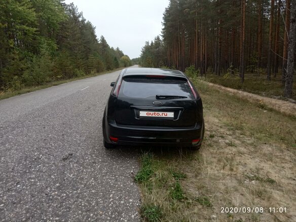2007 Ford Focus II, чёрный - вид 2