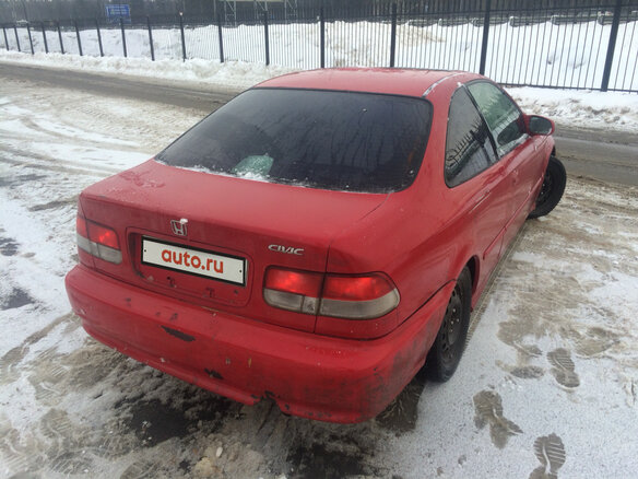 2000 Honda Civic VI, красный - вид 2