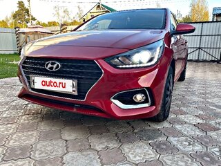 2017 Hyundai Solaris II, красный, 1430000 рублей, вид 3