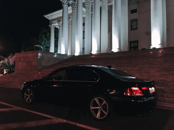 2004 BMW 7 серии 745i IV (E65/E66), чёрный - вид 3