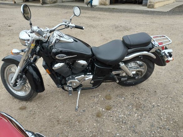 2002 Honda Shadow 750, чёрный, 440000 рублей