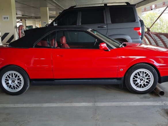 1992 Audi Cabriolet, красный - вид 7