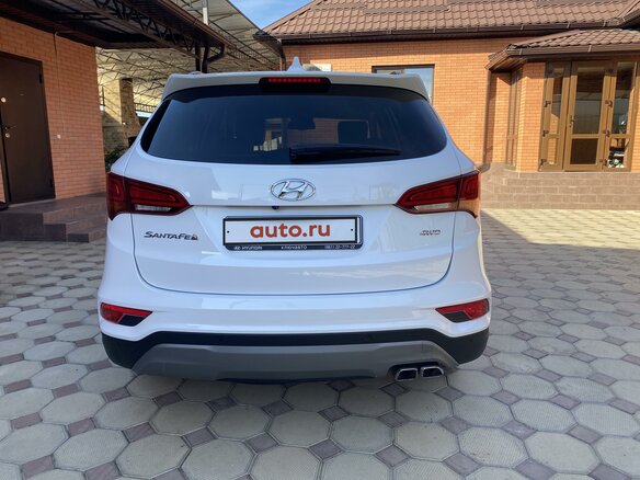 2017 Hyundai Santa Fe III Рестайлинг, белый - вид 5