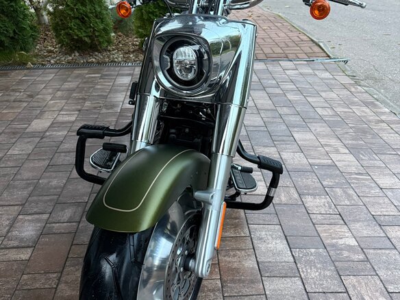 2022 Harley-Davidson Fat Boy, зелёный, 2300000 рублей - вид 6