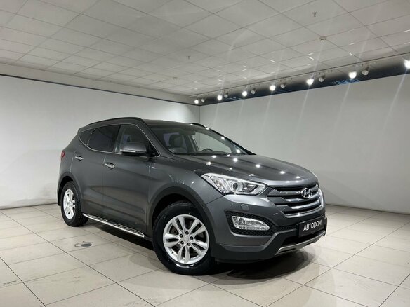 2014 Hyundai Santa Fe III, серый - вид 3