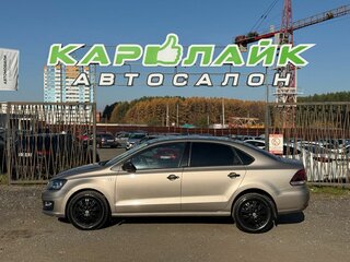 2019 Volkswagen Polo V Рестайлинг, бежевый, 1469000 рублей, вид 3