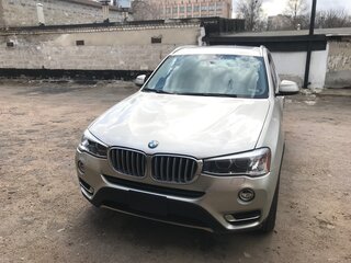 2016 BMW X3 28i xDrive II (F25) Рестайлинг, серебристый, 3300000 рублей, вид 2