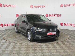 2017 Volkswagen Polo V Рестайлинг, чёрный, 1250000 рублей, вид 3
