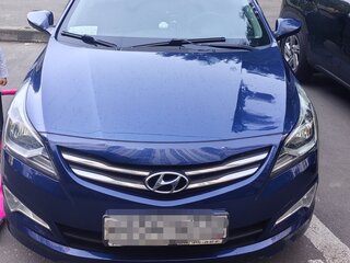 2016 Hyundai Solaris I Рестайлинг, синий, 980000 рублей, вид 1