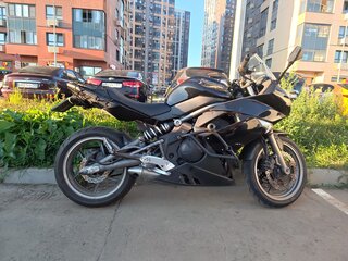 2009 Kawasaki ER-6F (Ninja 650R), чёрный, 430000 рублей, вид 2
