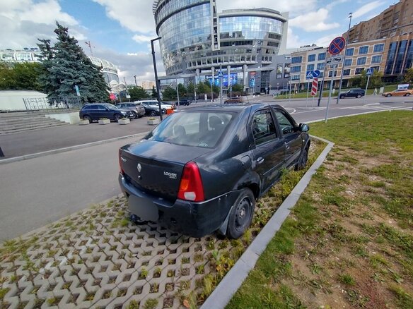 2008 Renault Logan I, чёрный - вид 5