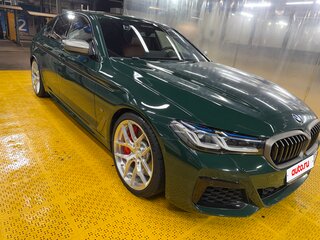 2020 BMW 5 серии M550i xDrive VII (G30/G31/G38) Рестайлинг, зелёный, 8500000 рублей, вид 2