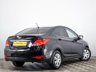 2016 Hyundai Solaris I Рестайлинг, чёрный, 1139000 рублей, вид 4