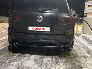 2008 Volkswagen Touareg I Рестайлинг, чёрный, 1200000 рублей, вид 4
