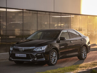 2016 Toyota Camry VII (XV50) Рестайлинг, чёрный, 1899000 рублей, вид 3
