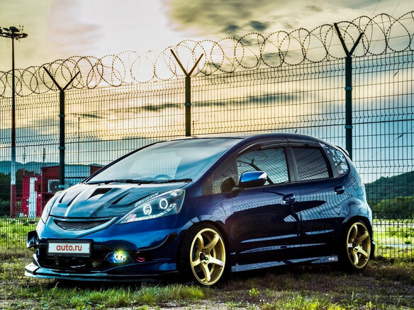 2010 Honda Fit II, синий - вид 2