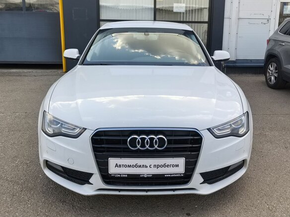 2014 Audi A5 I (8T) Рестайлинг, белый - вид 1