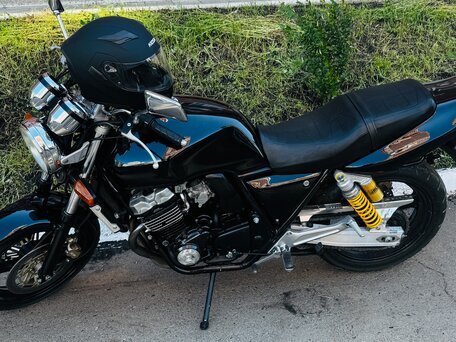 1997 Honda CB 400 Super Four, чёрный, 240000 рублей, вид 1
