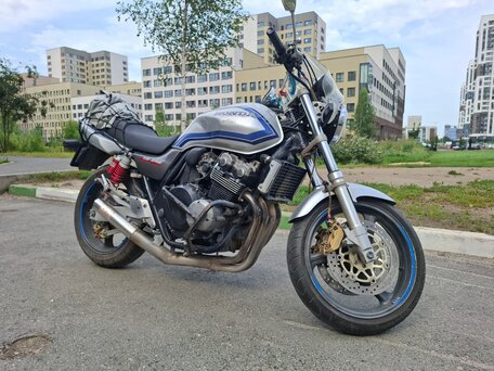 1999 Honda CB 400 Super Four, серебристый, 310000 рублей, вид 4