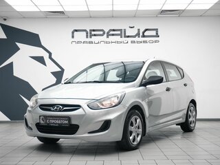2012 Hyundai Solaris I, серебристый, 849900 рублей, вид 1