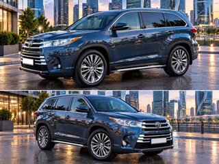 2019 Toyota Highlander III (XU50) Рестайлинг, серый, 2670000 рублей, вид 2